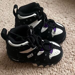Bo Jackson’s Nike Kids Black, White, and Purple Sneakers